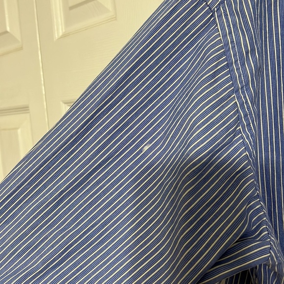 Tommy Hilfiger Men’s Striped Button Down Long Sleeve 17.5 (34-35) - Picture 5 of 9